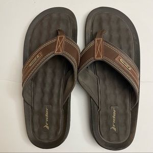 Rider | Shoes | Rider Grendene Mens Thong Sandals Flip Flop Size 3 Brown |  Poshmark